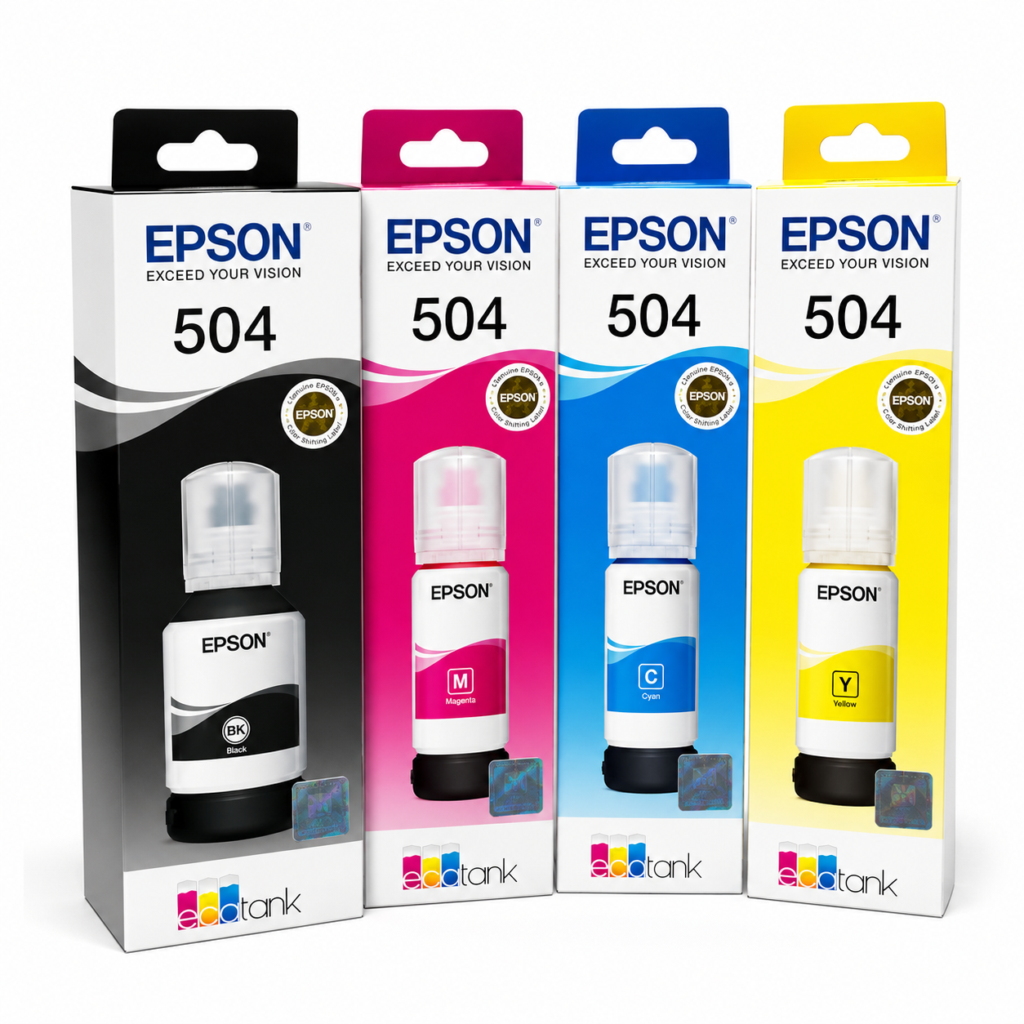 Kit De Tintas Epson T504 Cmybk L6171, L4150, L4160, L4260, L6270