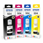 Kit De Tintas Epson T504 Cmybk L6171, L4150, L4160, L4260, L6270