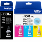 Kit Tinta Brother BT5001 3PK TANK BTD60BK Cyan Magenta Amarillo Negro