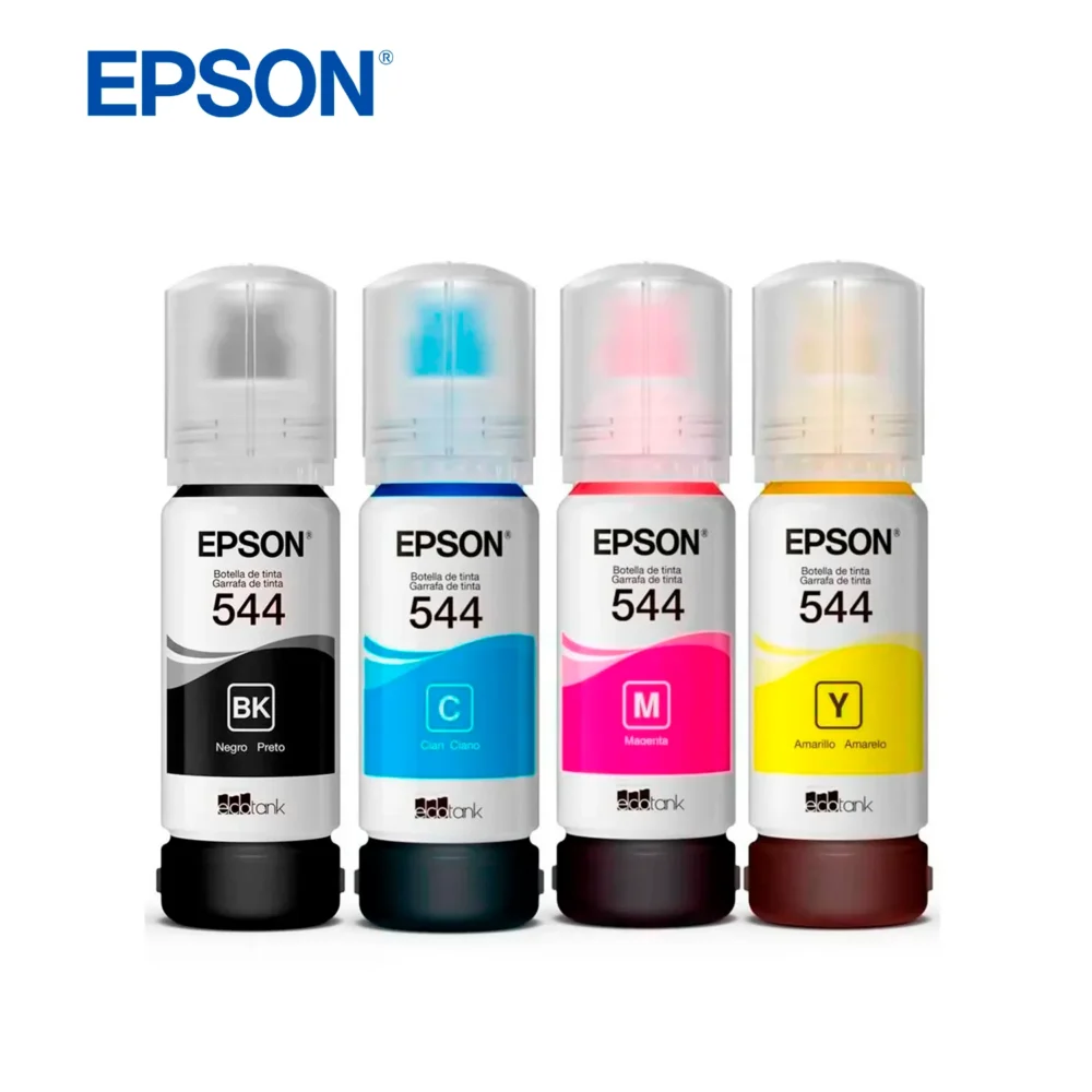 Kit Tinta Epson T524 Negro Cian Magenta Amarillo A3 L15150 - Imagen 2