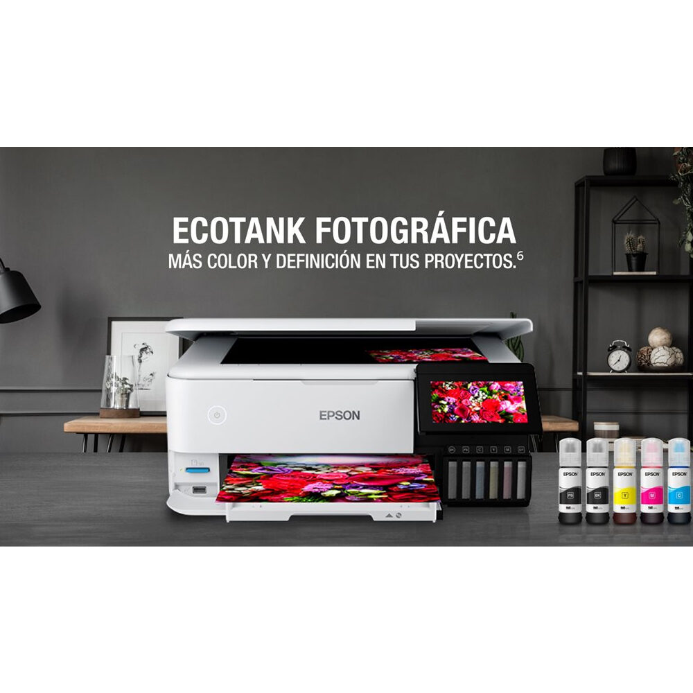 Impresora Multifuncional Epson Ecotank L8160, Wifi 6 Colores Dúplex