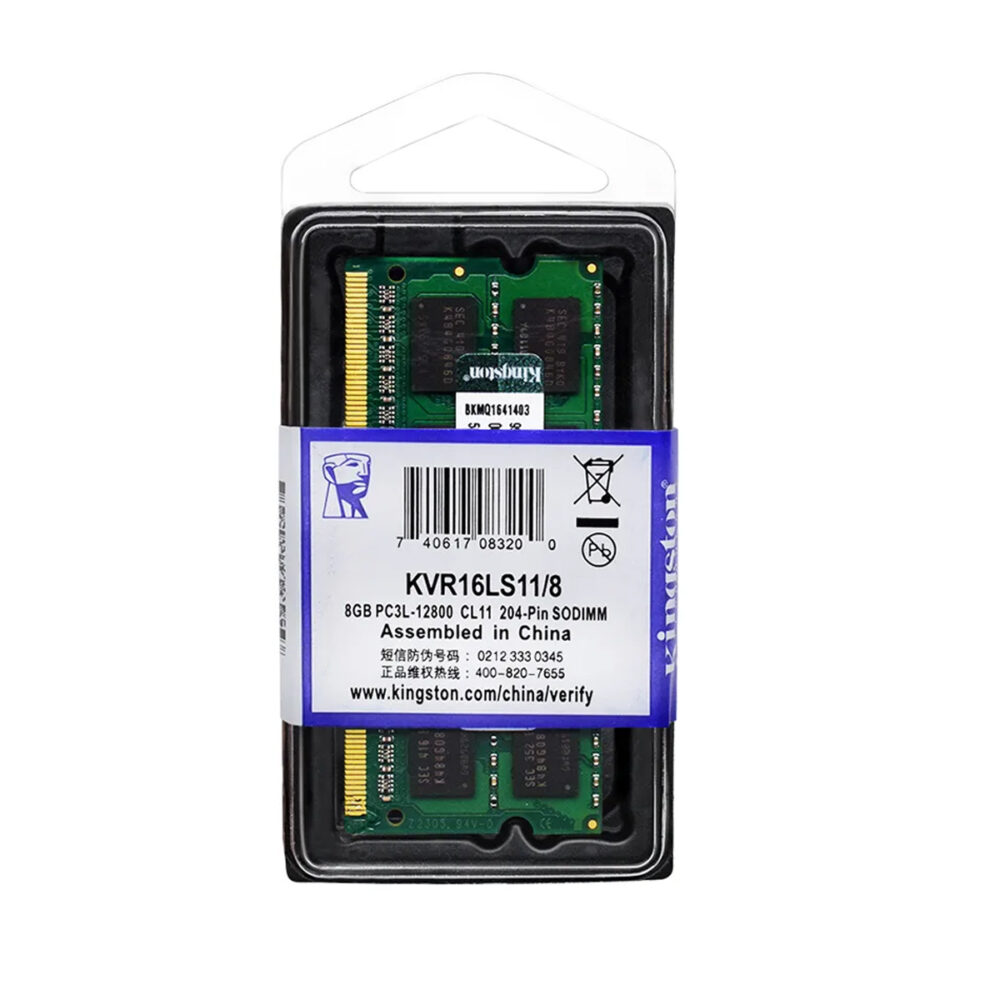 Ram Kingston 8Gb Ddr3L Ddr3 Pc3L Sodimm Laptop 1600Mhz