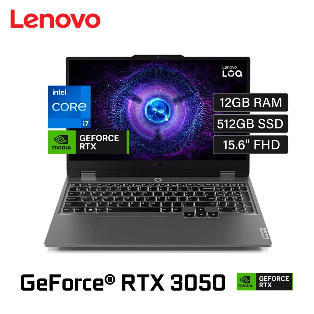 Notebook Gaming Lenovo Loq 15Irx9 I7-13650Hx 12Gb 512Gb Ssd Rtx 3050 6Gb 15.6” Fhd