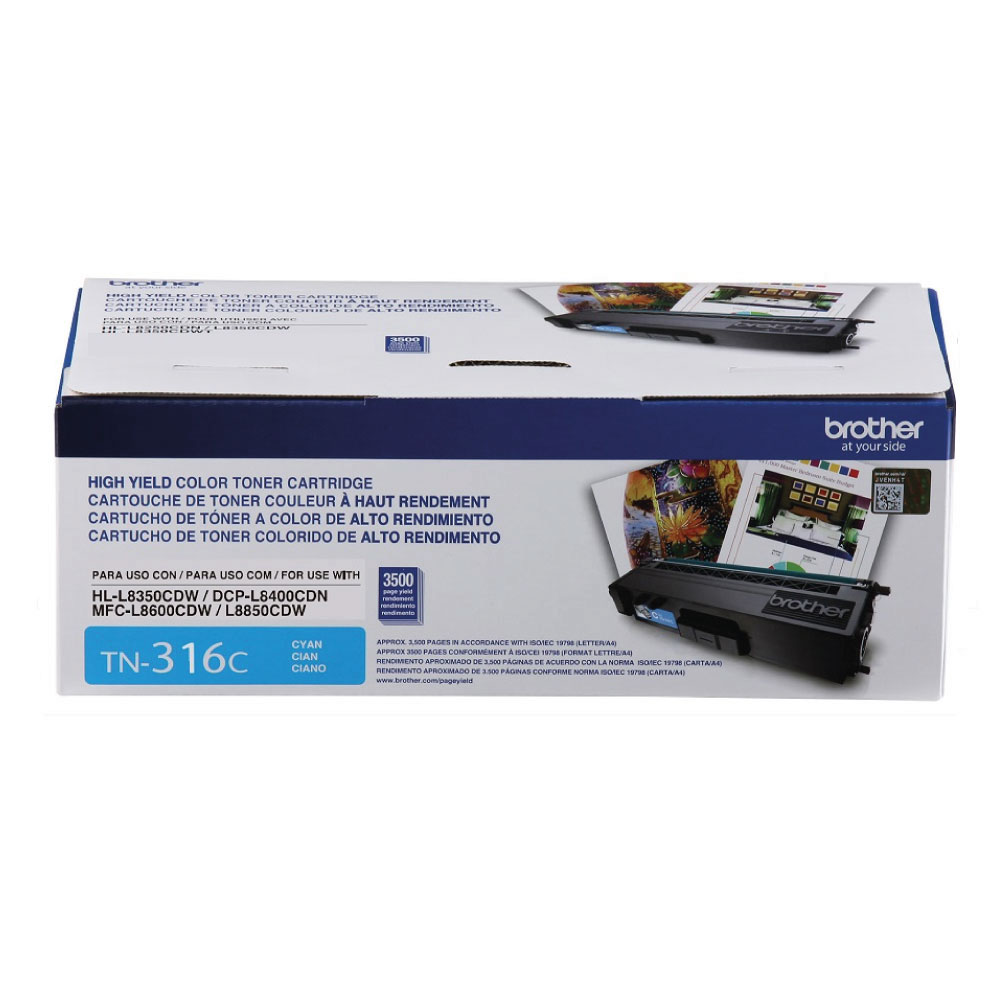 Toner Brother TN-316C Cian Hl-L8350, Mfc-L8850 Original 1 Toner Brother Tn-316C Cian Hl-L8350, Mfc-L8850 Original - Imagen 1