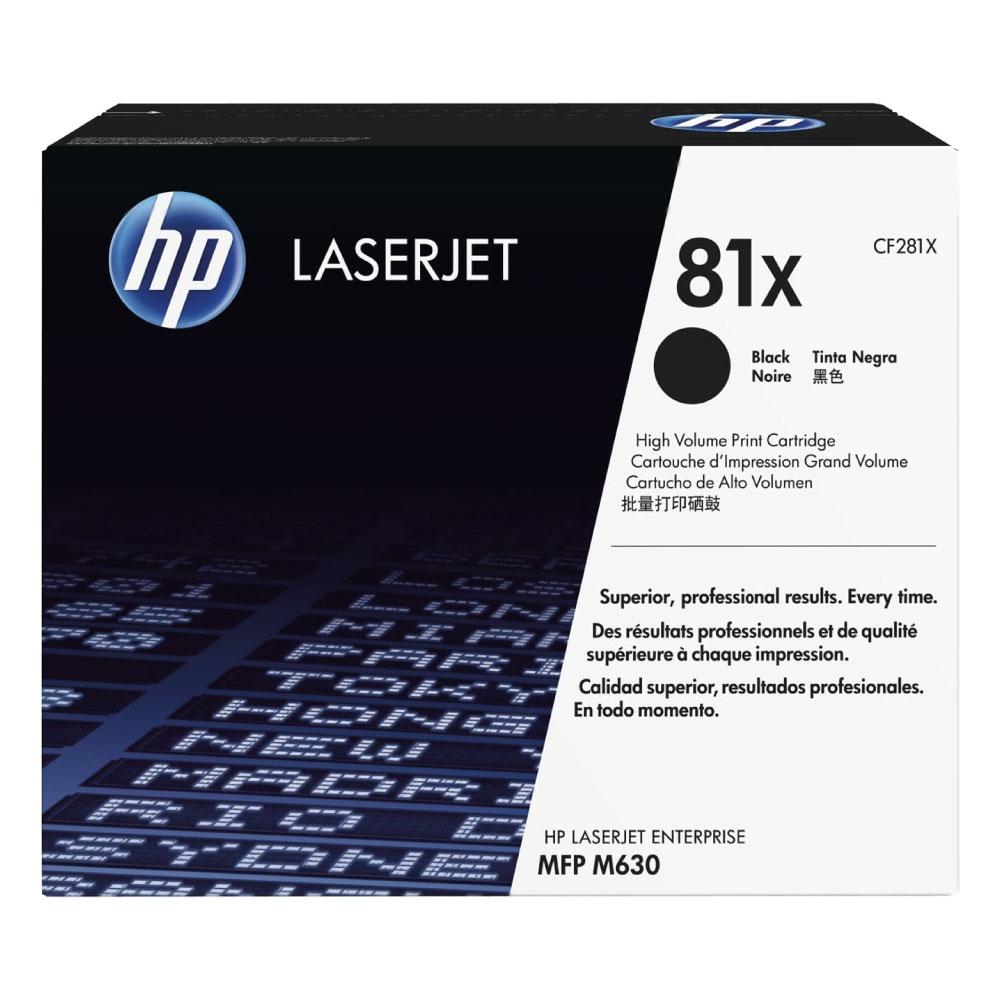 Toner HP 81X CF281X MFP M630/m604N Negro 25K Pag.