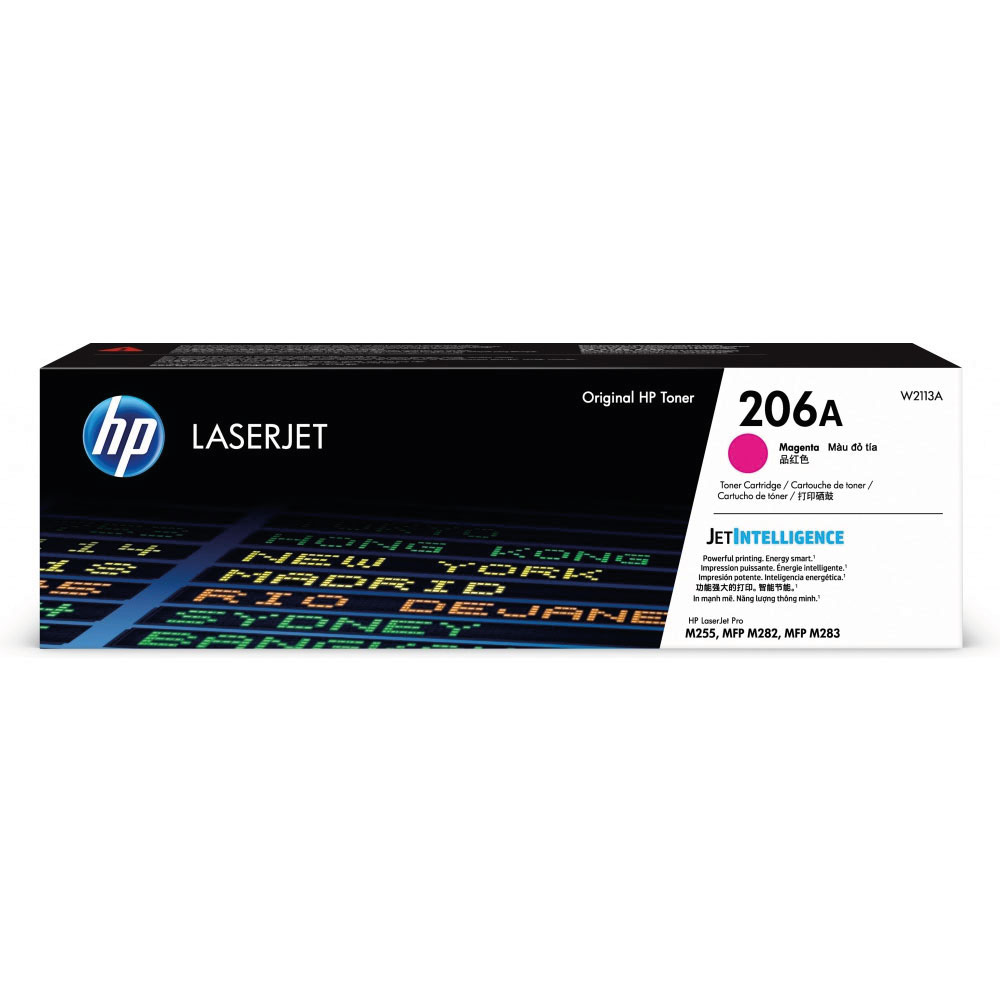 Toner HP 206A W2113A Magenta para M255, M283fdw 1250pgs