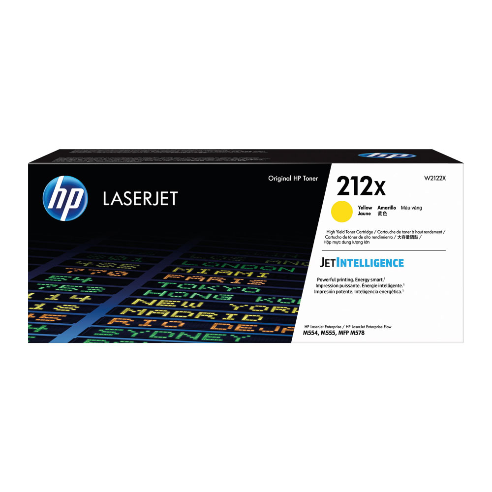Toner HP W2122X (212X) Yellow Original M555, M554dn y MFP M578.