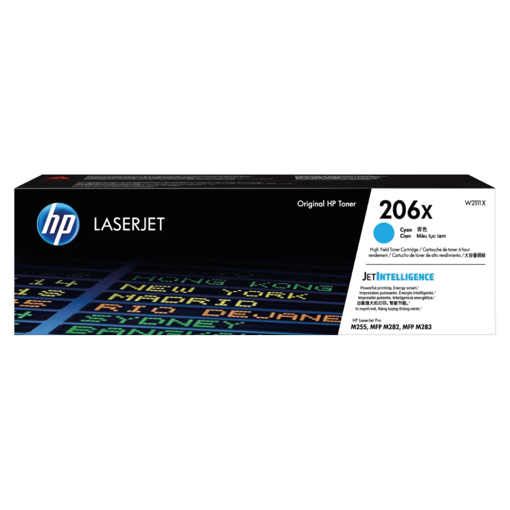Toner HP W2111X (206X) Cian Original MFP M283cdw y MFP M283fdw