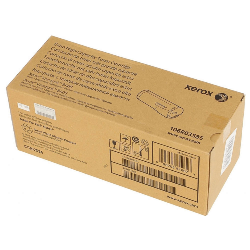 Toner Xerox 106R03585 Negro Original 1 Toner Xerox 106R03585 Negro Original - Imagen 1