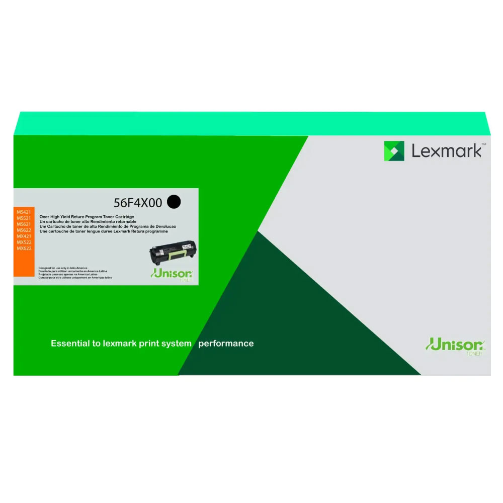 Toner Lexmark 56F4X00 Negro MX522 Original