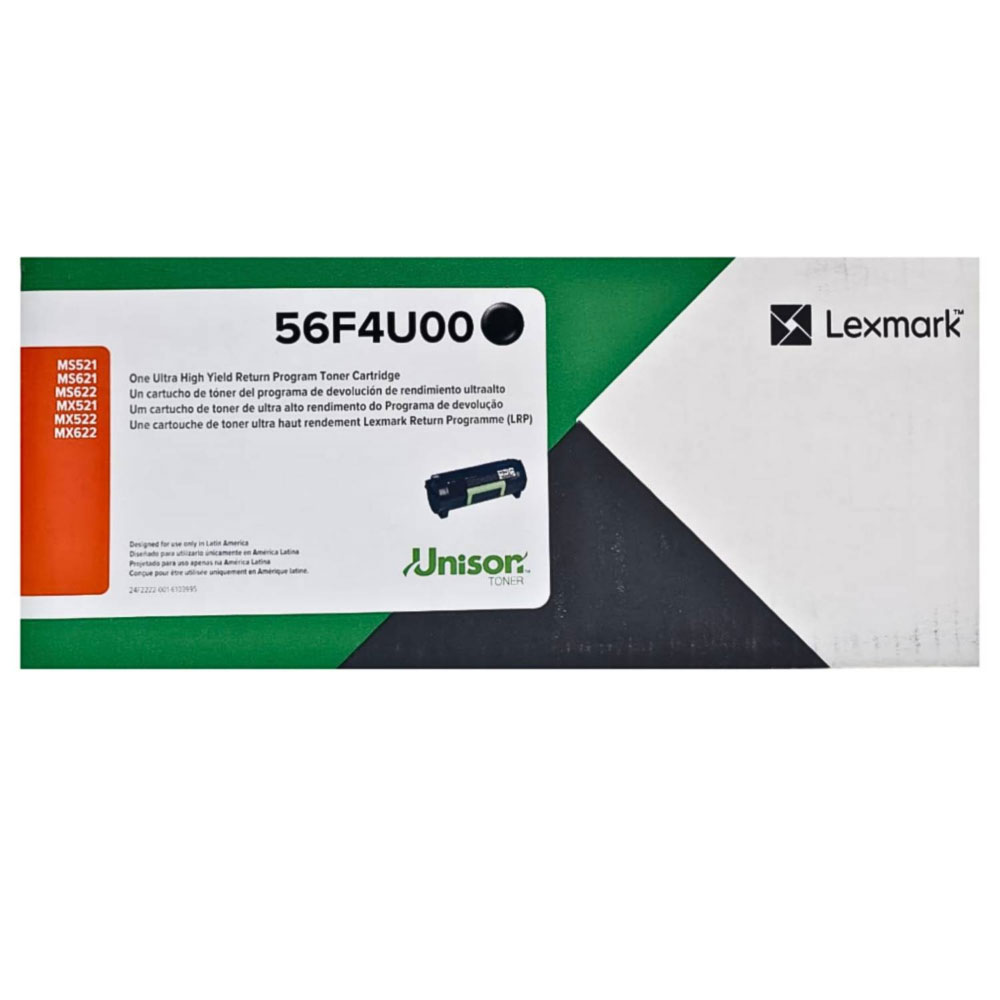 Toner Lexmark 56F4U00 Negro MS621dn Original