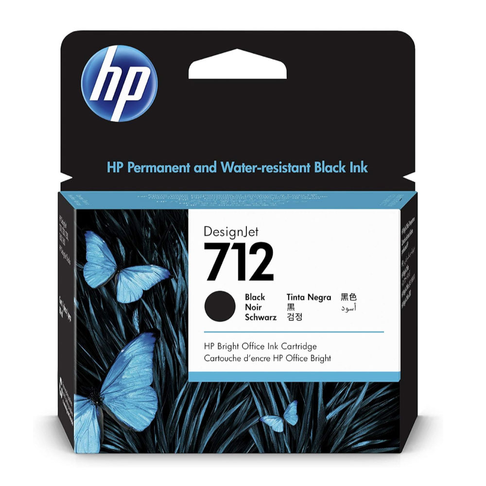 Tinta Hp 3ED71A (712A) 80Ml Black Original