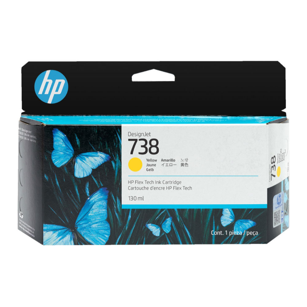 Tinta HP (738) 498N7A Yellow 130ml Original