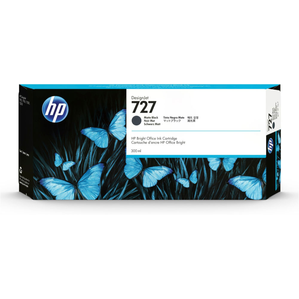 Tinta HP (727A) C1Q12A Matte Black Original