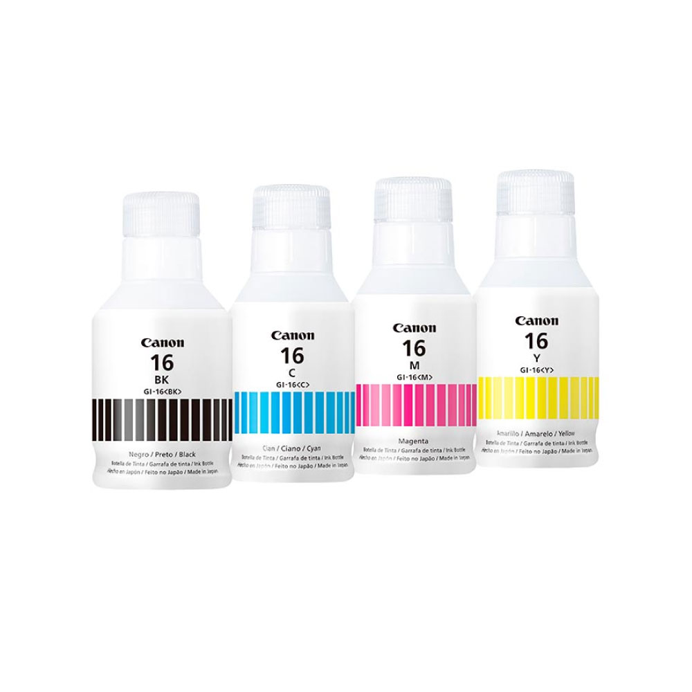 Tinta Canon GI-16 Bk C M Y Mega Kit