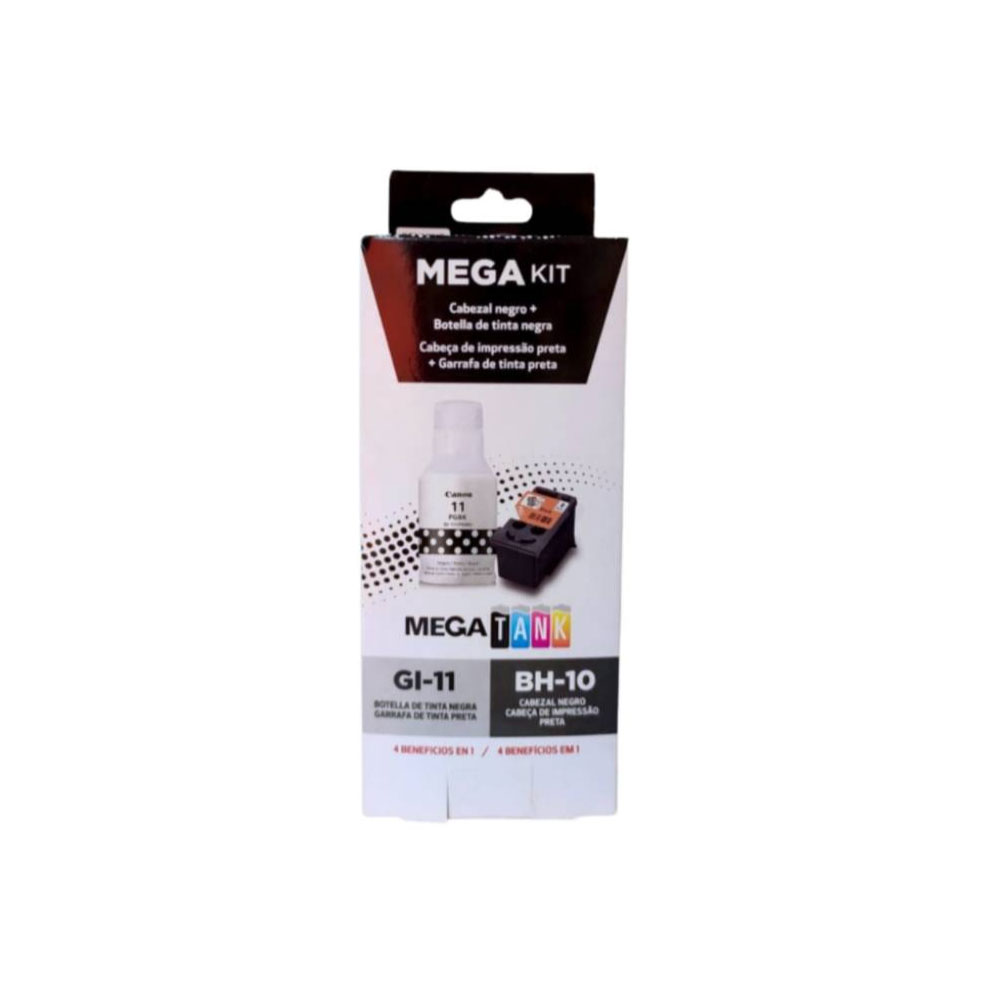 Pack Cabezal Canon BH-10 Negro + tinta GI-11BK Original