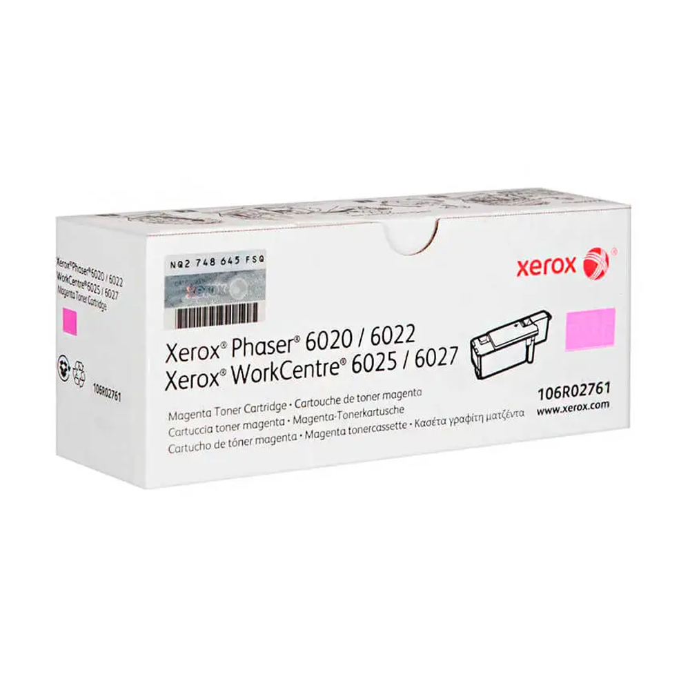 Toner Xerox 106R02761 Magenta Para Pha 6020 / 6022 1 Toner Xerox 106R02761 Magenta Para Pha 6020 / 6022 - Imagen 1