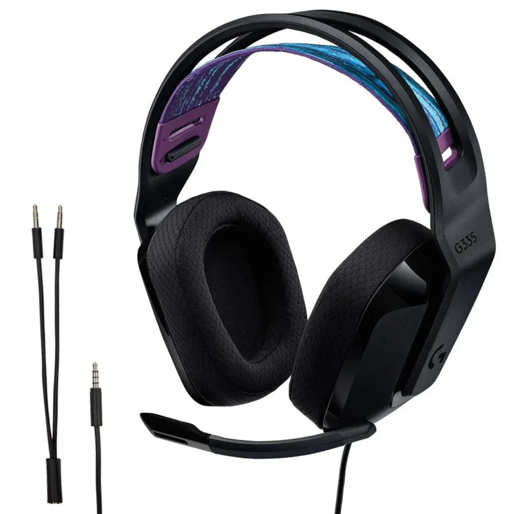 Audífono Gaming Logitech G G335 Alámbrico Negro