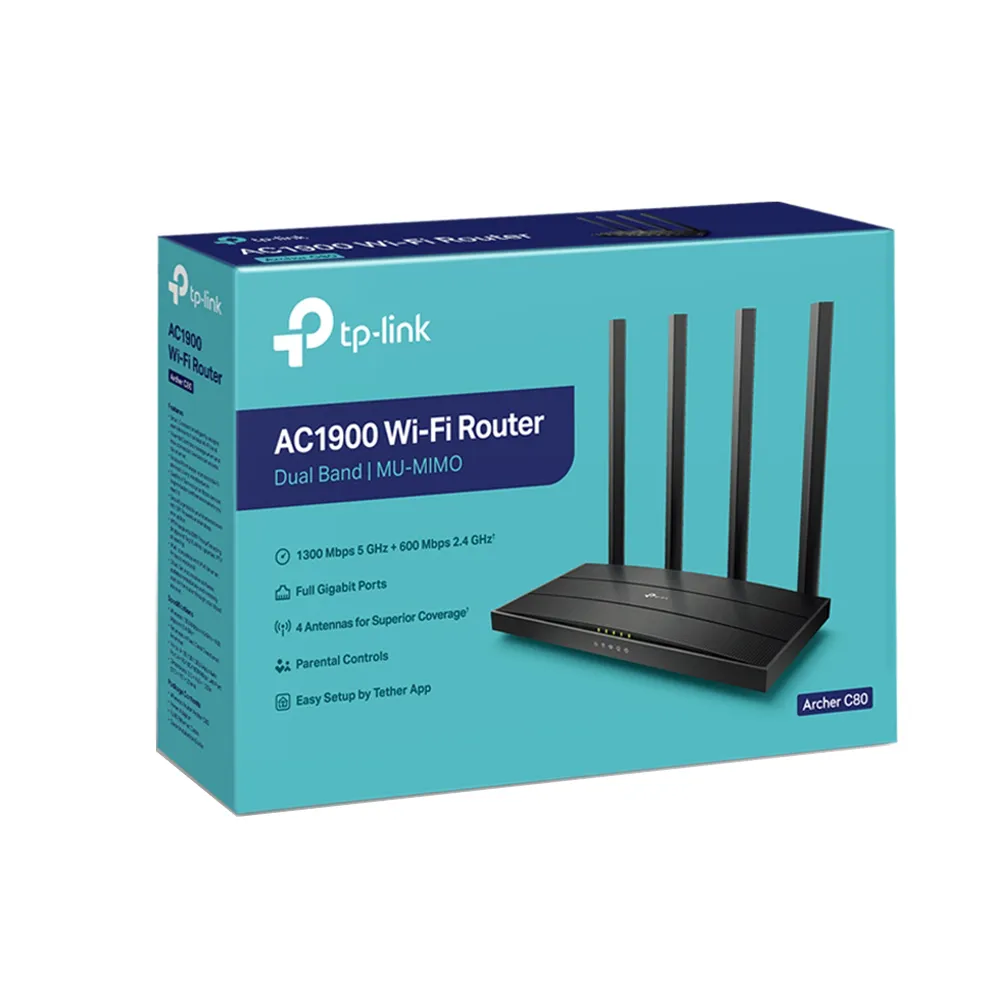 Router Tp-Link Archer C80 Ac1900 Doble Banda