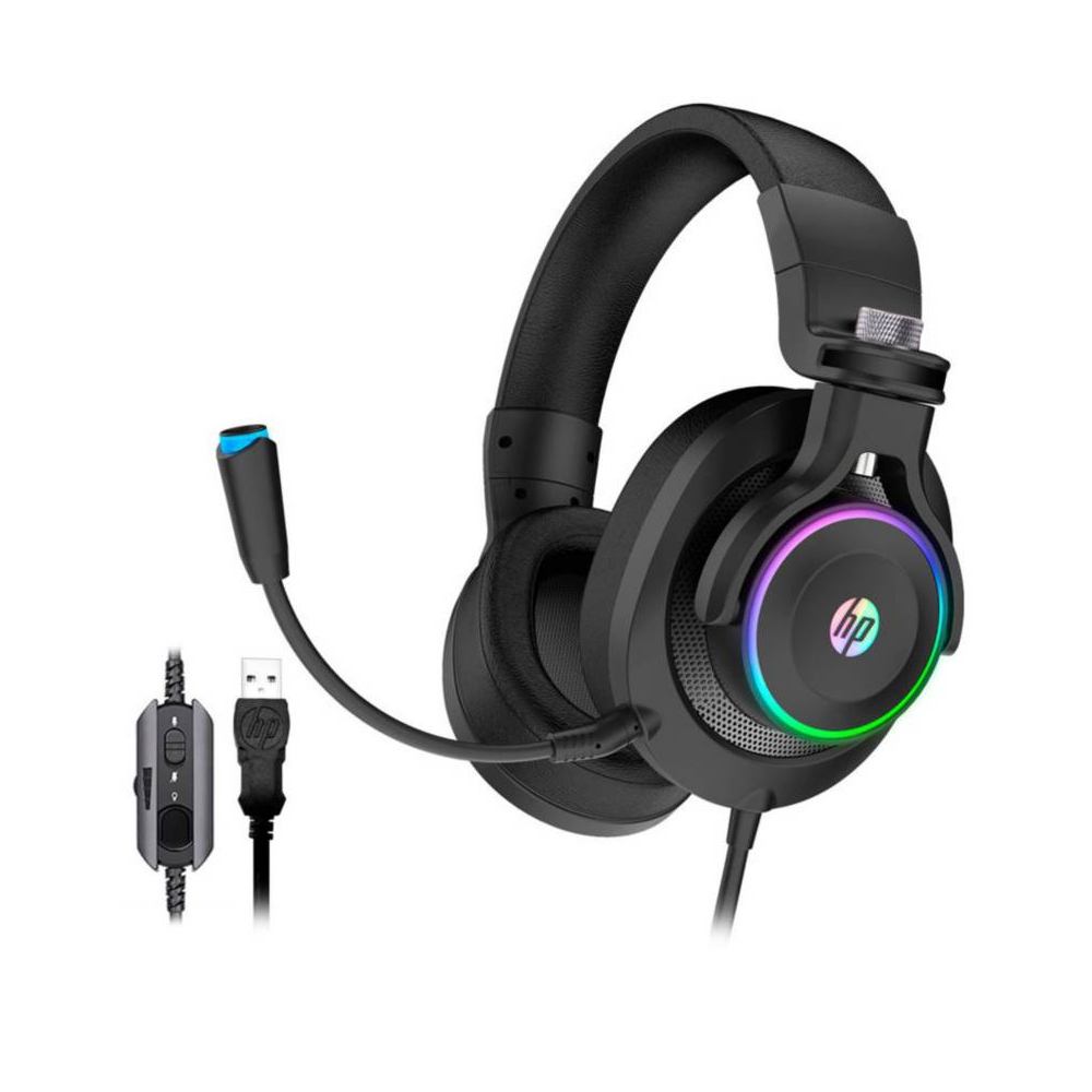 Audifono Gamer HP H500GS LED RGB 7.1 USB 1 Audifono Gamer Hp H500Gs Led Rgb 7.1 Usb - Imagen 1