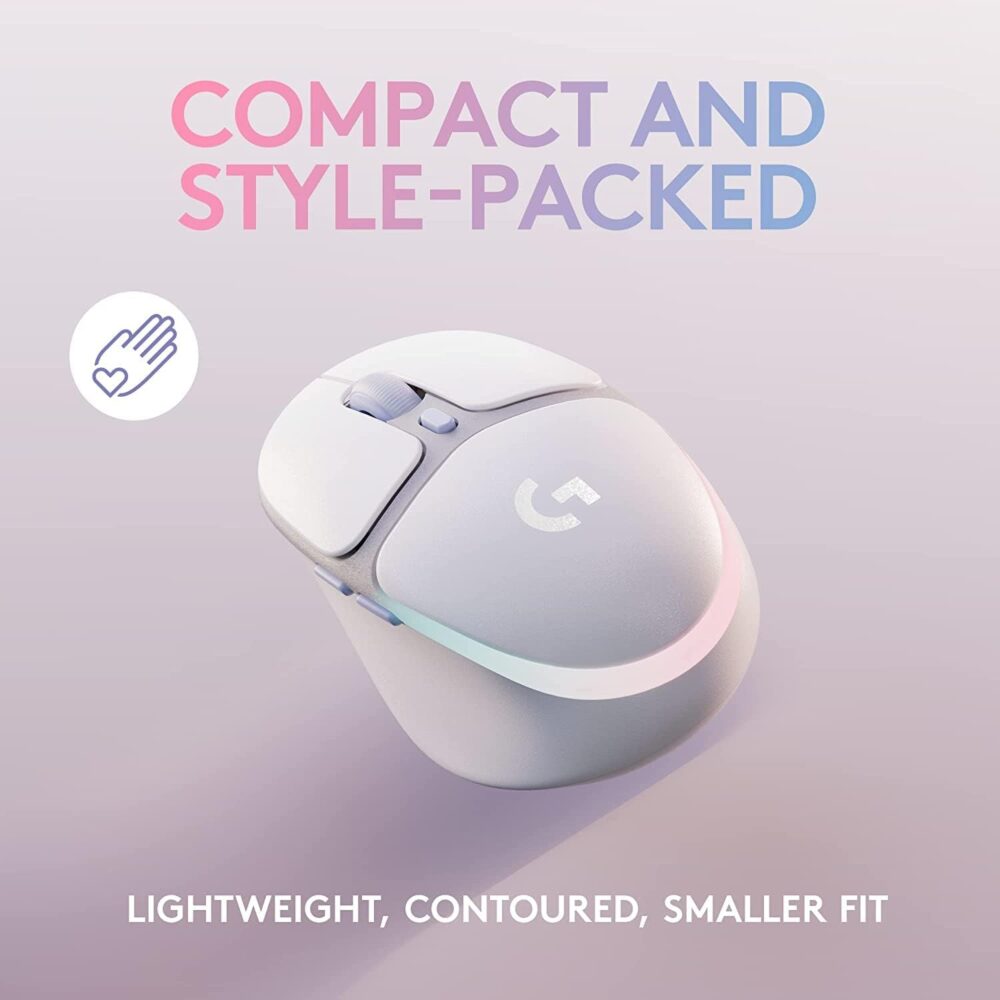 Mouse Logitech G705 Ligthspeed Wireless Lightsync Rgb White (910-006366) Aurora Collection - Imagen 2