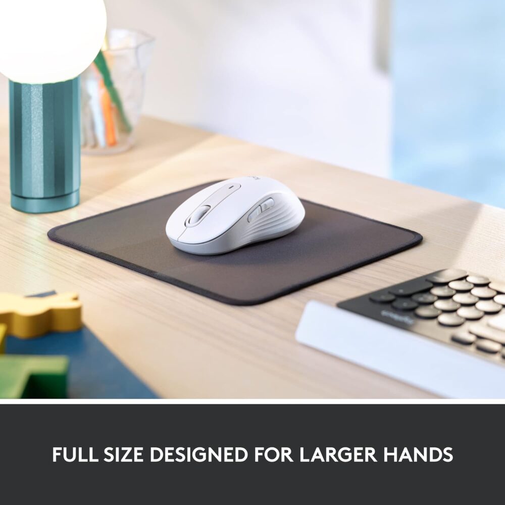 Mouse Logitech Signature M650 Silent Wireless/Bluetooth White (910-006252) - Imagen 3