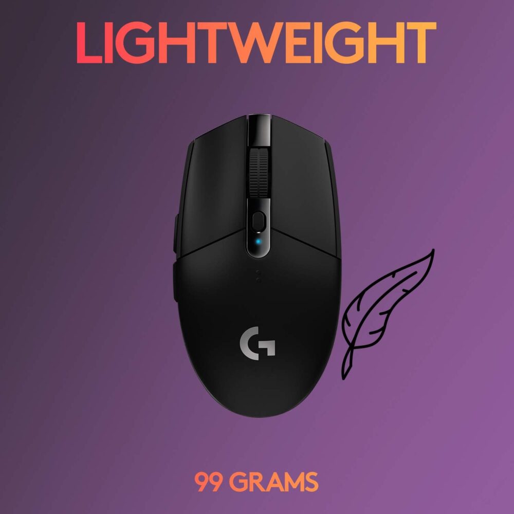 Mouse Logitech G305 Ligthspeed Wireless Black (910-005281) - Imagen 2
