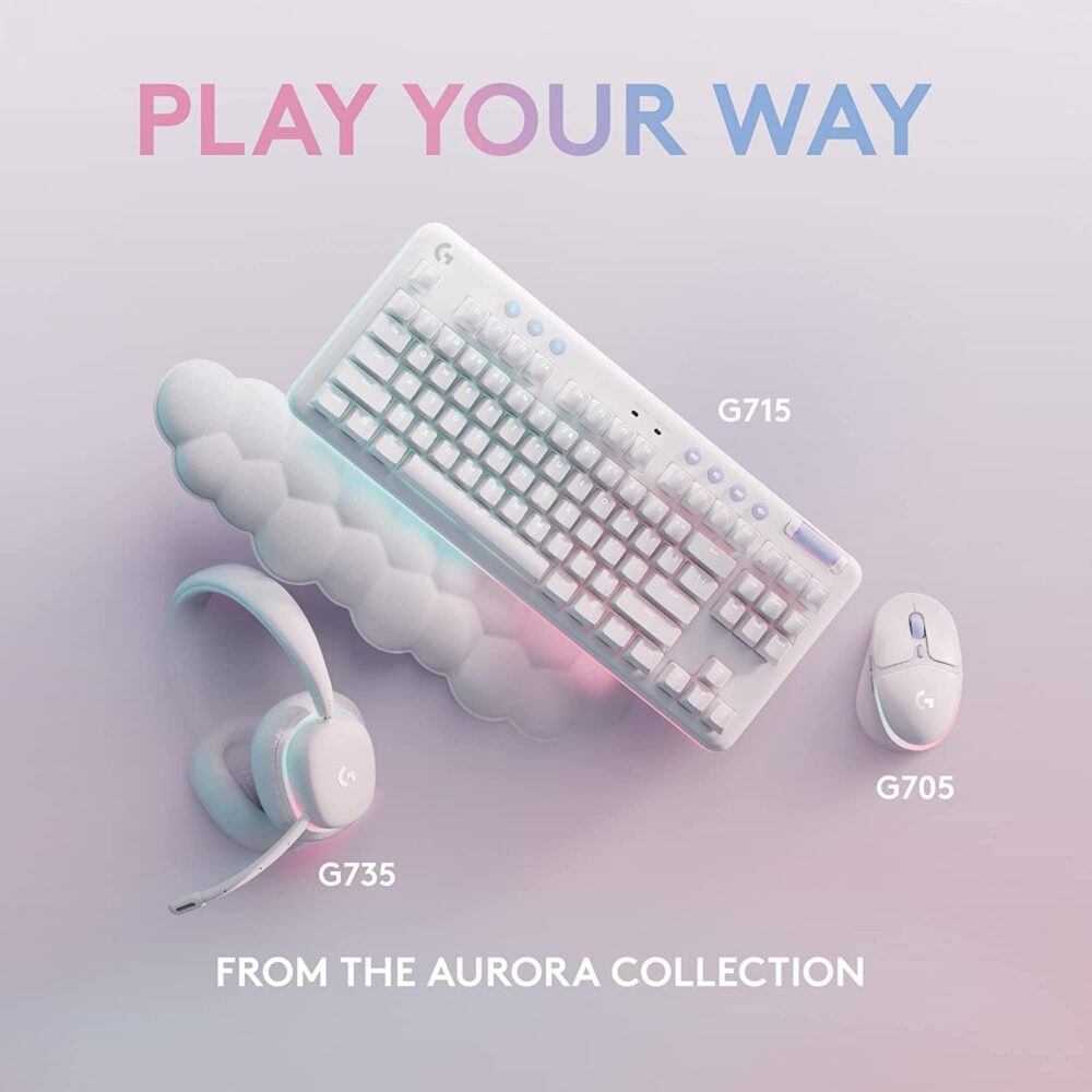 Mouse Logitech G705 Ligthspeed Wireless Lightsync Rgb White (910-006366) Aurora Collection - Imagen 6