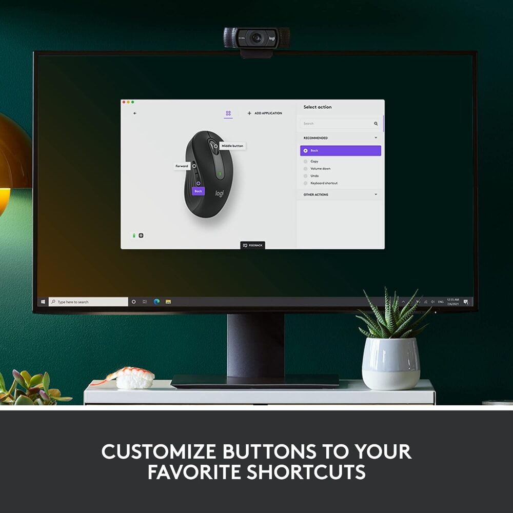 Mouse Logitech Signature M650 Silent Wireless/Bluetooth Black (910-006250) - Imagen 2