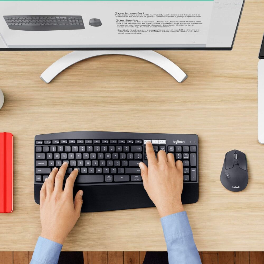 Teclado Logitech + Mouse Mk850 Wireless Usb Black (Pn 920-008659) - Imagen 2