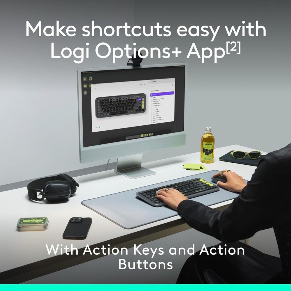 Teclado + mouse Logitech POP ICON COMBO Graphite - Imagen 7