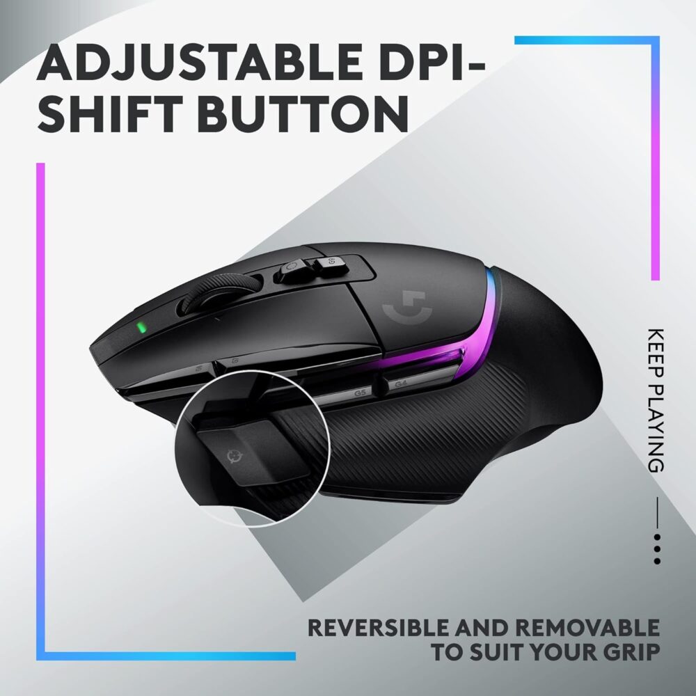 Mouse Logitech G502 X Plus Lightspeed Wireless 25K Dpi Lightsync Rgb Black (910-006160) - Imagen 2