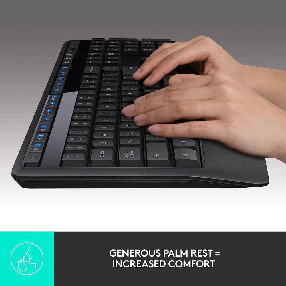 Teclado Logitech + Mouse Mk345 Wireless Usb Sp Black (Pn 920-007820) - Imagen 3