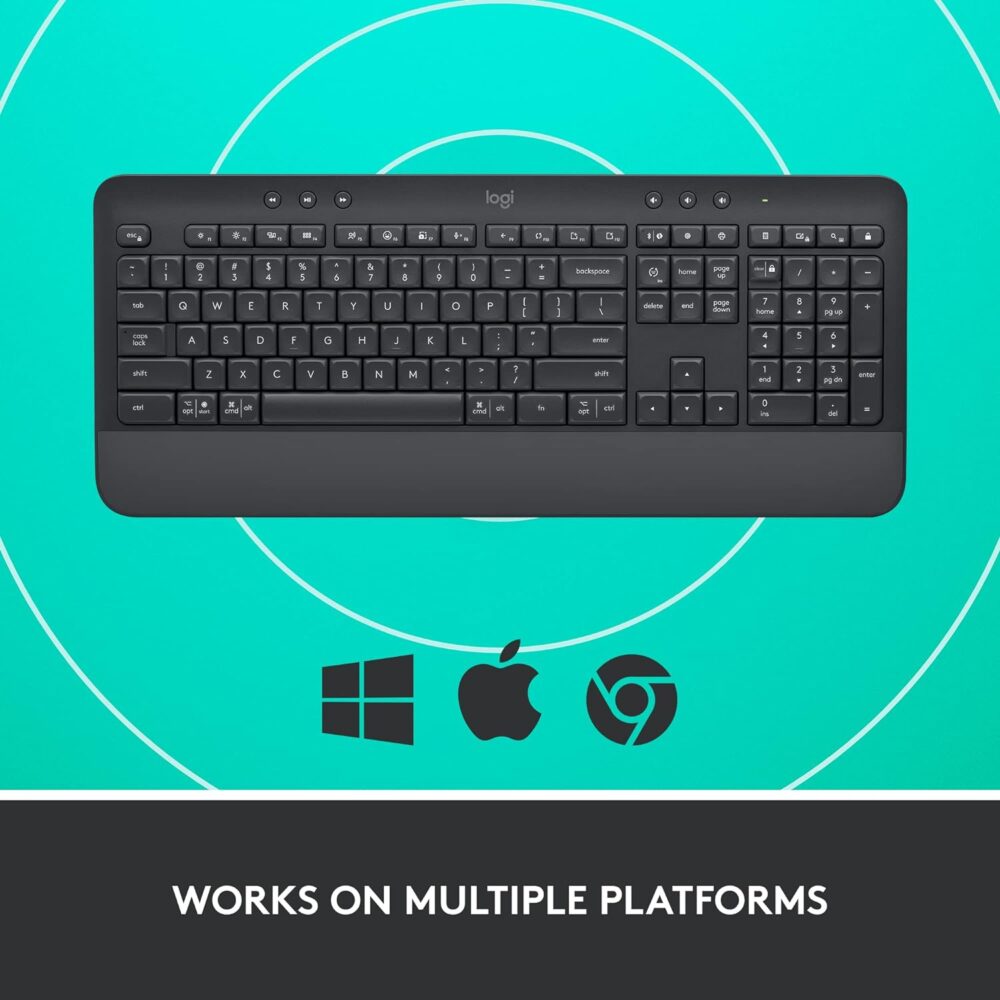 Teclado Logitech Signature K650 Wireless/Bluetooth Sp Black (920-010910) - Imagen 4