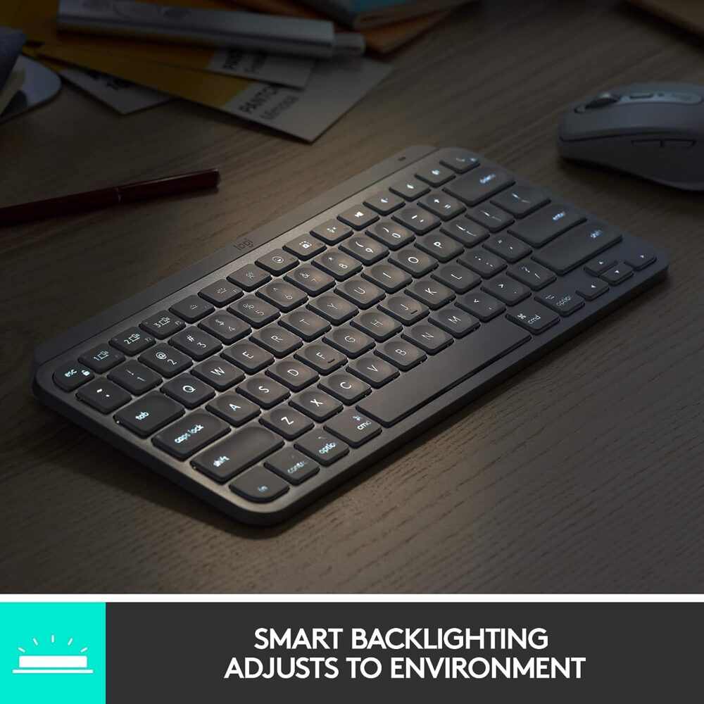 Teclado Logitech Mx Keys Mini Multi-Device Bt Iluminado Graphite Sp (920-010476) - Imagen 4