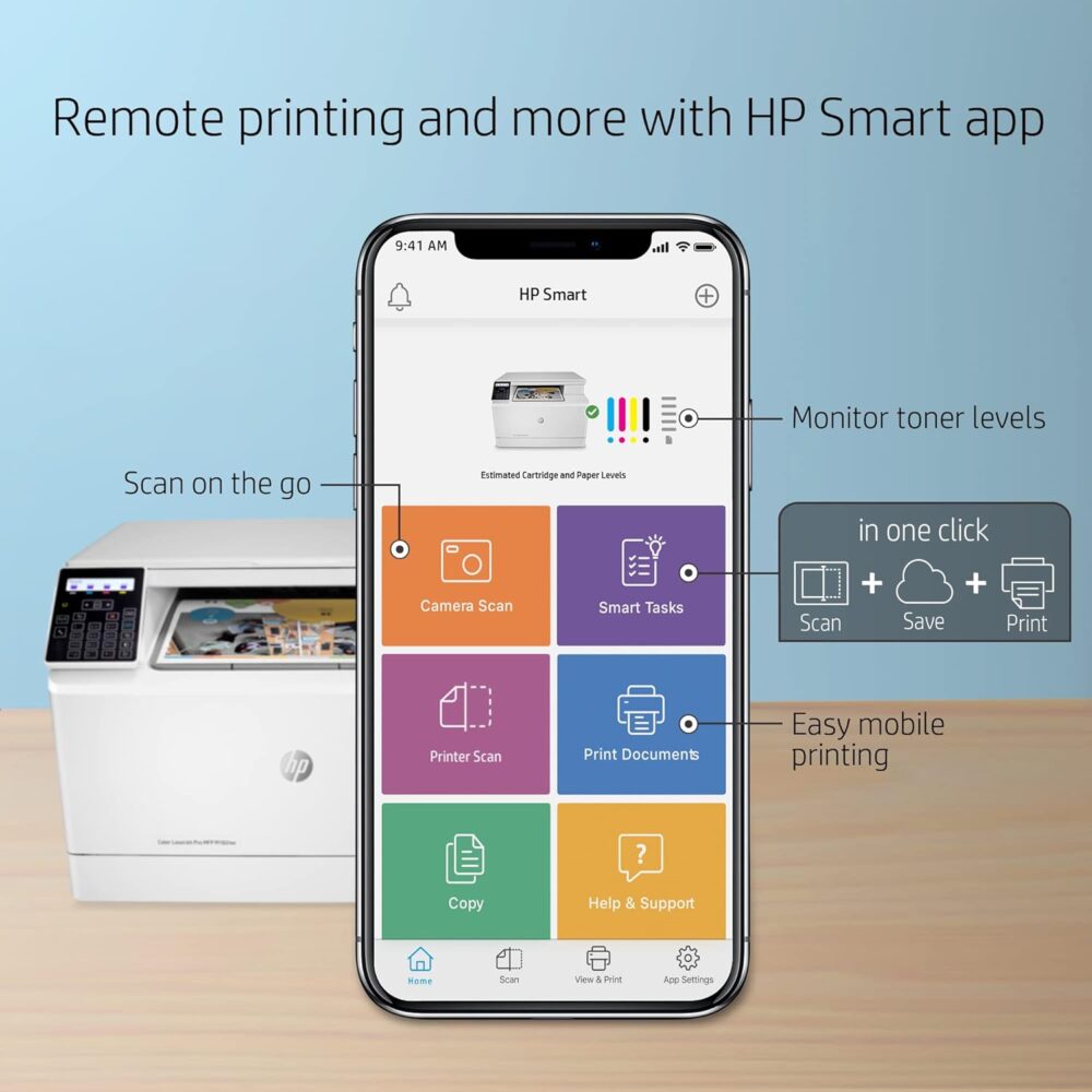 Impresora HP MFP M182nw Color LaserJet Pro Multifuncional - Imagen 5
