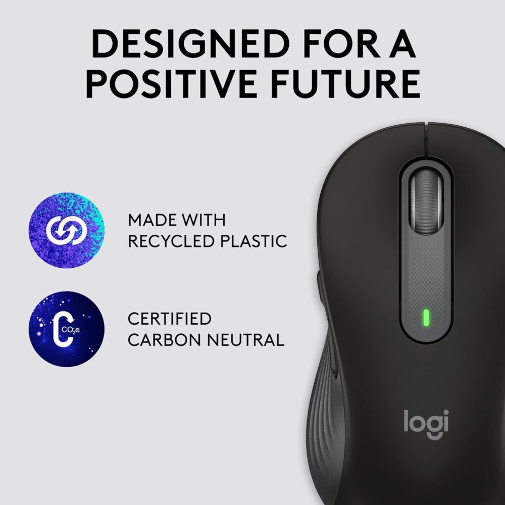 Mouse Logitech Signature M650 Silent Wireless/Bluetooth Black (910-006250) - Imagen 3