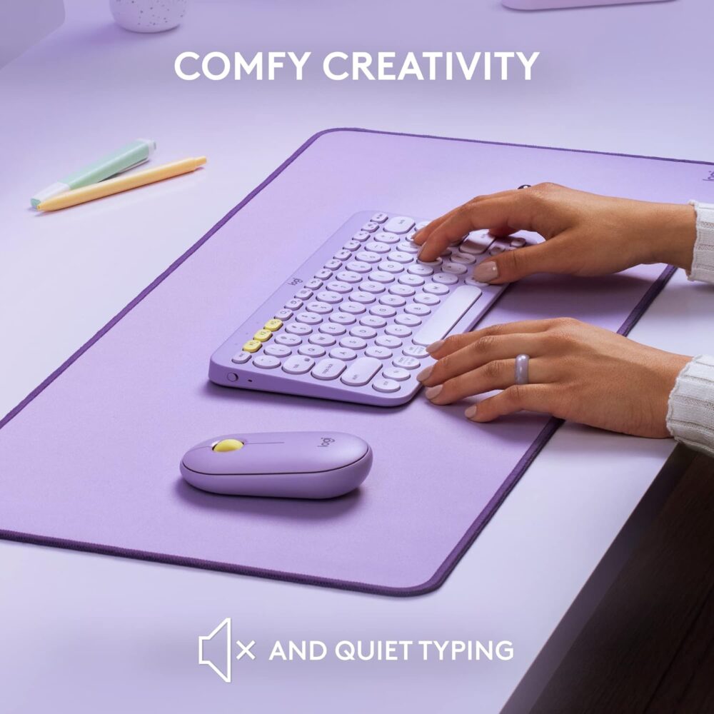 Teclado Logitech K380 Multi-Device Bluetooth Lavender (920-011150) - Imagen 2