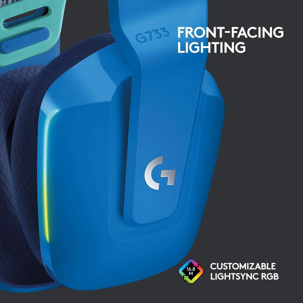 Audifono C/Microf. Logitech G733 Lightspeed Blue (981-000942) - Imagen 3