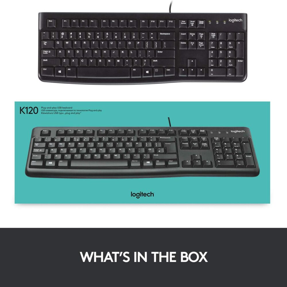 Teclado Logitech K120 Usb Sp Black (Pn 920-004422) - Imagen 2