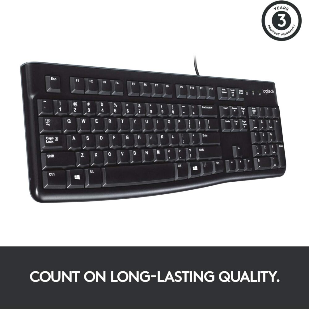 Teclado Logitech K120 Usb Sp Black (Pn 920-004422) - Imagen 3
