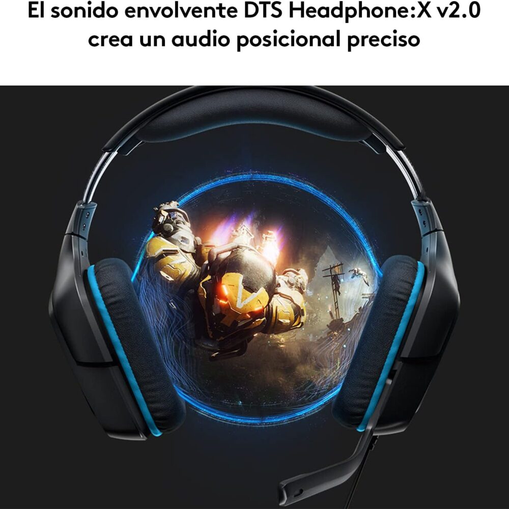 Audífono Gaming Logitech G432 7.1 USB Negro - Imagen 5