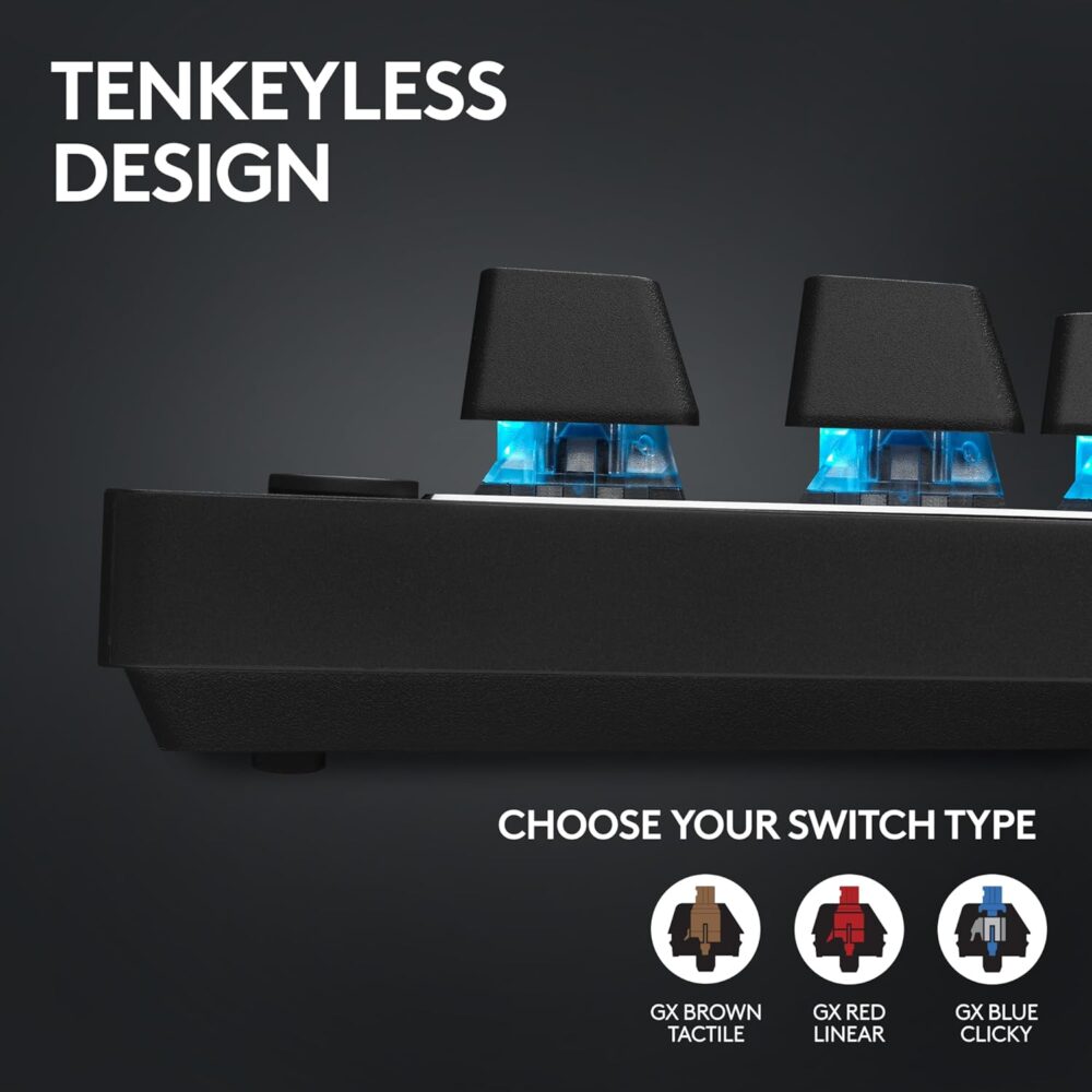 Teclados Gaming Logitech G PRO X TKL Lightspeed USB Black Inalambrio - Imagen 7