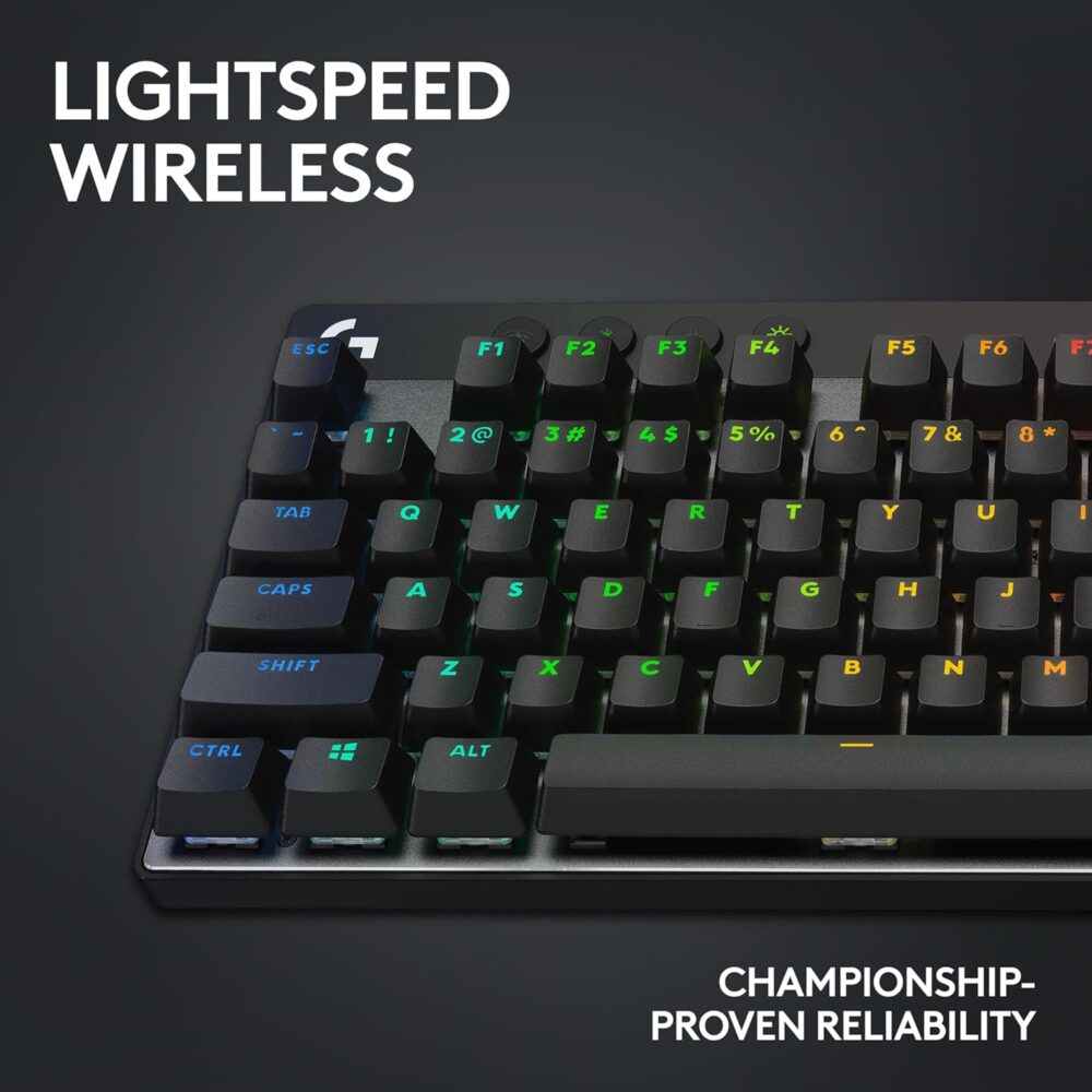Teclados Gaming Logitech G PRO X TKL Lightspeed USB Black Inalambrio - Imagen 8