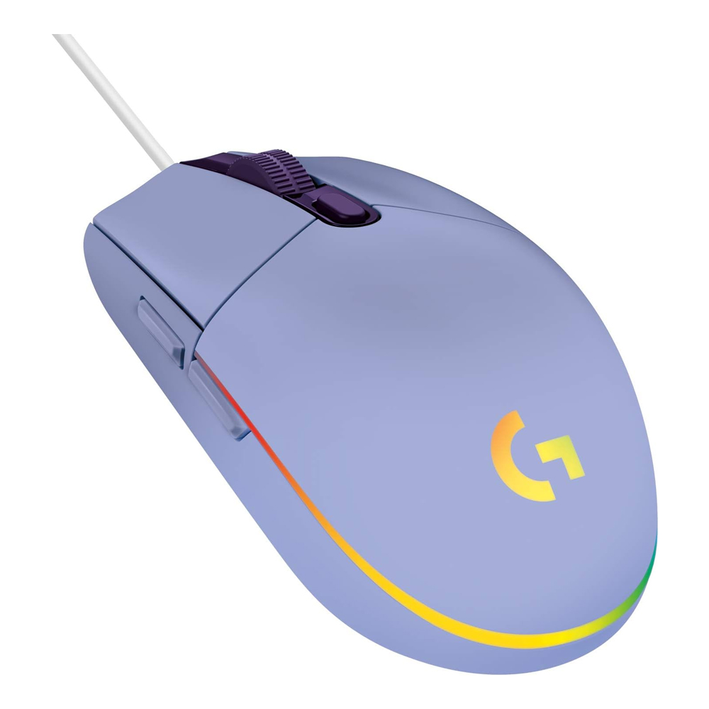 Mouse Logitech G203 Lightsync Optical 8000 Dpi Rgb Lila (910-005851) - Imagen 1