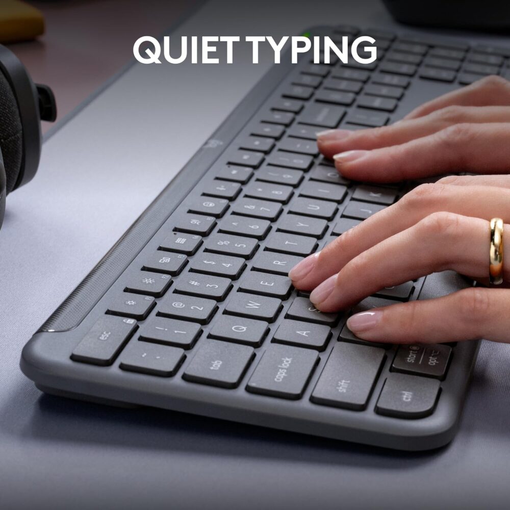 Teclado Logitech Slim Silent K950 Wireless Bolt/Bluetooth Sp Black (920-012432) - Imagen 2