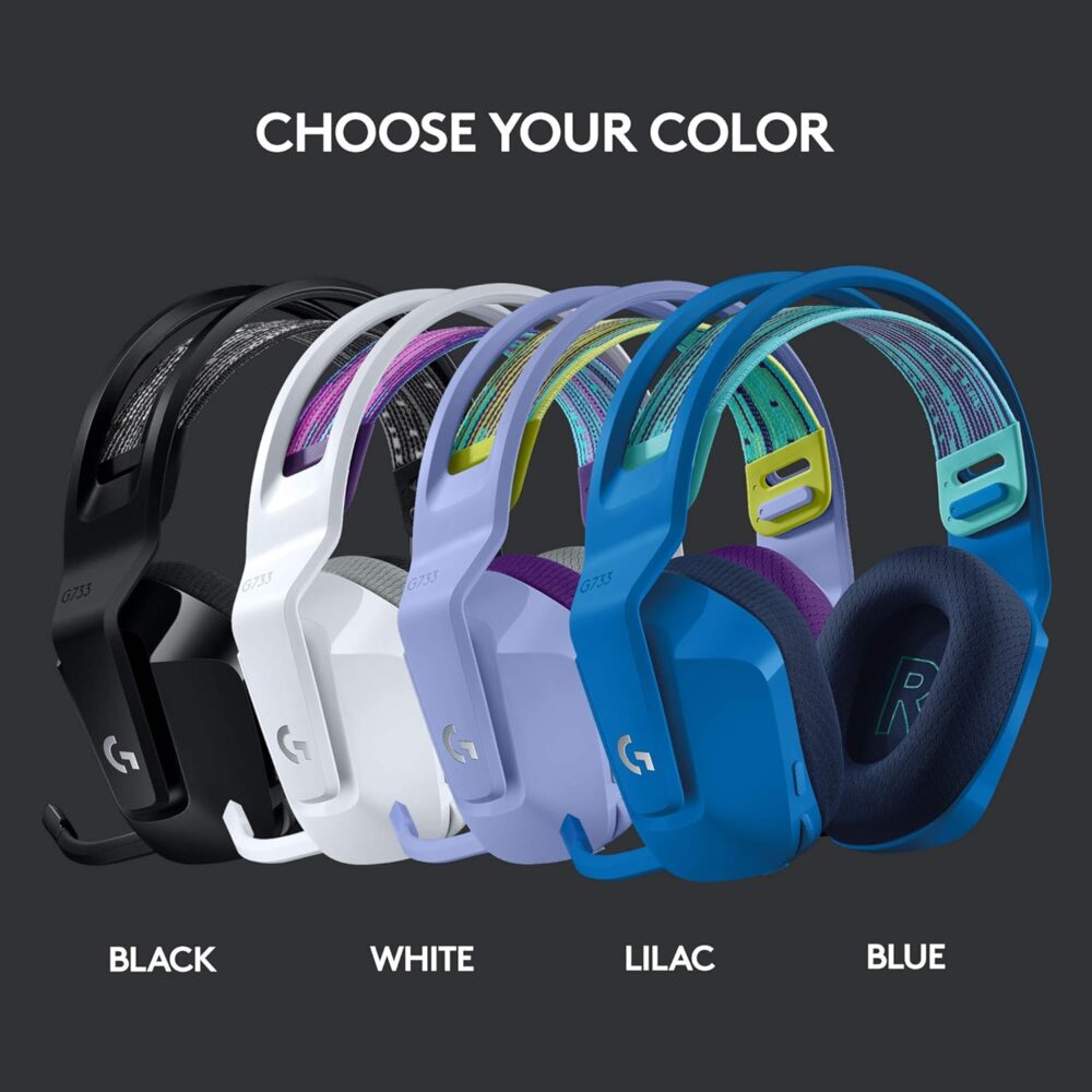 Audífono Gaming Logitech G733 LIGHTSPEED Inalámbrico Blanco - Imagen 7