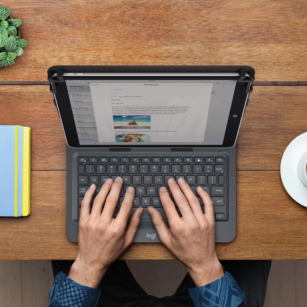 Teclado Logitech Universal Folio 9" A 10" Bluetooth Black (Pn 920-008334) - Imagen 4