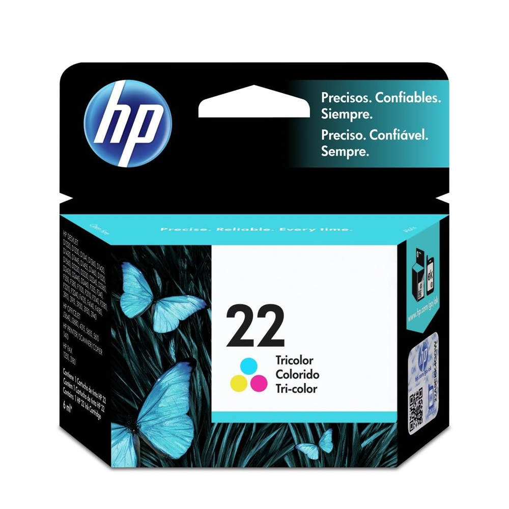 Tinta Hp C9352Al (22) Tricolor 165 Pag.