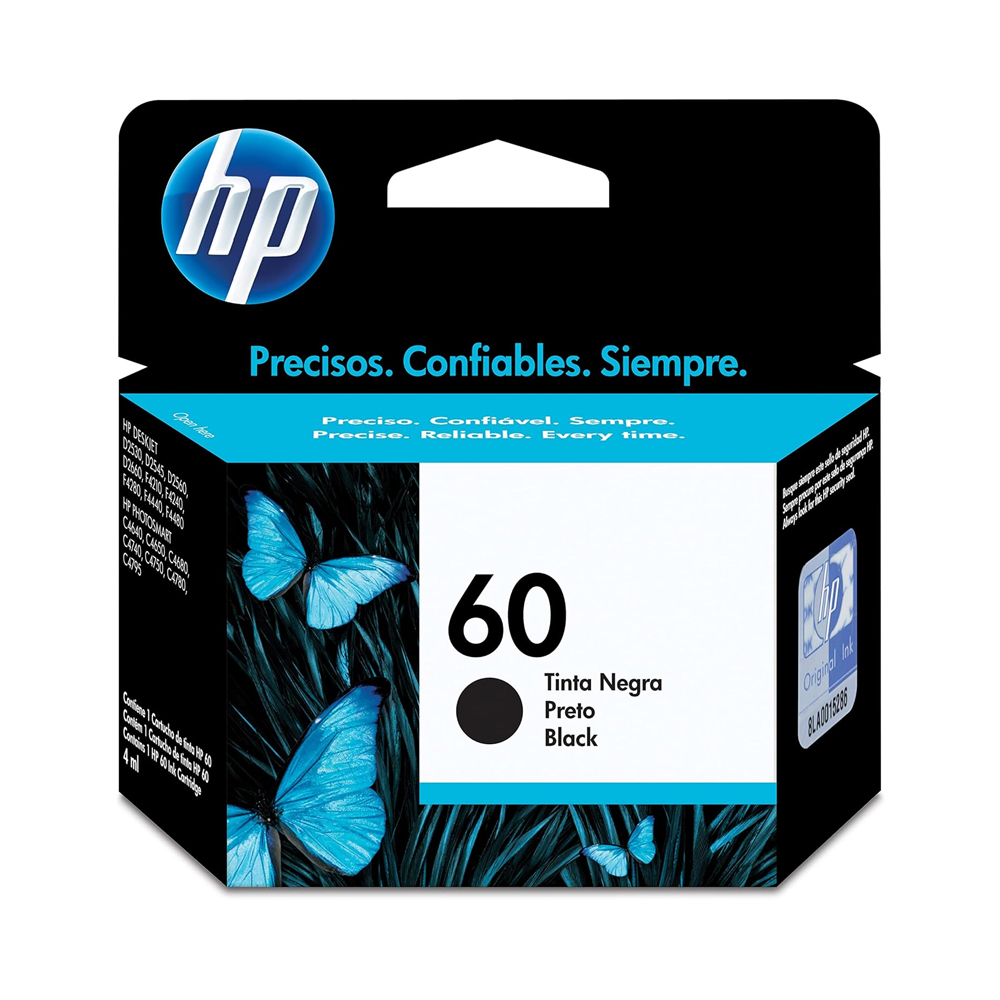 Tinta Hp Cc640Wl (60) Negro (200 Pag)